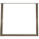 vidaXL Noge za blagovaonski stol U-oblik 2 kom Prirodni čelik 100 x (72-73) cm Čelik - Prirodna 100 x (72-73) cm 1 | shoptok.hr