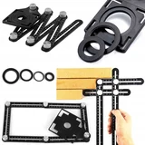Univerzalni nastavljiv kotnik z nivelacijo za keramiko 9 delni, (20515752)