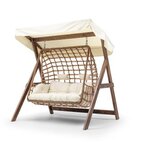 Hanah home girne - cream cream garden double swing chair | ePonuda.com