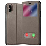Cadorabo Ohišje, združljivo z Apple iPhone XS MAX v kamnito rjava - Zaščitni ovitek z magnetnim zapiranjem, stoječo funkcijo in 2 okencema za gledanje, (20551438) Cene