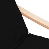  Stolica za opuštanje s tabureom od tkanine crna | shoptok.hr