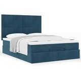  Ottoman krevet s madracima tamnoplavi 140x200 cm baršun | Eponuda.ba