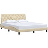  Okvir za krevet bez madraca krem 160x200 cm od tkanine | shoptok.hr