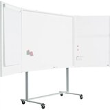 SMIT VISUAL Pomično podnožje za predstavitveno omarico, VxG 1950 x 680 mm, belo | Shoptok.si