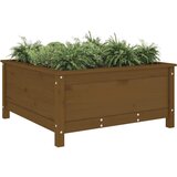  Vrtna sadilica boja meda 82,5 x 82,5 x 39 cm masivna borovina | Eponuda.com