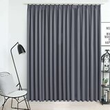 vidaXL zavjesa za zamračivanje s kukama siva 290 x 245 cm | shoptok.hr