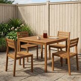  Stol za večeru u vrtu Prirodna 110 x 108 5 x 75 cm - Prirodna 110 x 108 5 x 75 cm Cijene