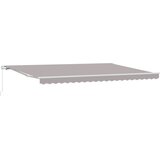 vidaXL Ročna Retraktibilna Tenda Svetlo Siva 500x300 cm, (22146191) | Shoptok.si