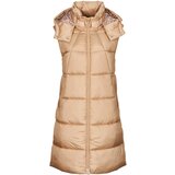 Guess ELEONORA LONG PUFFER Bež Cijene