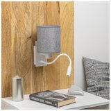  Brilagi - LED zidna lampa NUBILA 1xE27/25W/230V + LED/3W bela/siva | Eponuda.com