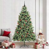  Umestno božično drevo z LED lučmi Zelena 240 cm PVC in kovina, (5000067346) | Shoptok.si