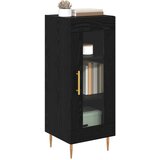 vidaXL Strani šal Črni hrast 34 x 34.5 x 90 cm Konstruiran les | Shoptok.si