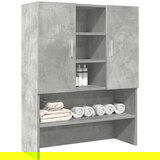 vidaXL Ormarić za perilicu rublja siva boja betona 70,5 x 25,5 x 90 cm | shoptok.hr
