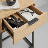 MID.YOU NOČNA OMARICA, črna, barve hrasta | Shoptok.si