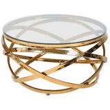 Livetastic KLUBSKA MIZA, prozorno, zlate barve | Shoptok.si