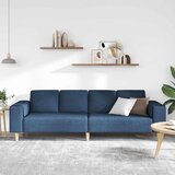  Kauč za dnevni boravak Plava 250 x 77 x 76 cm Poliester | Eponuda.ba
