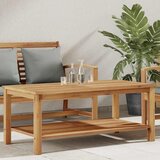  Kava Stol s pohranom Smeđa 110 x 55 x 45 cm Čvrsto teak drvo | shoptok.hr