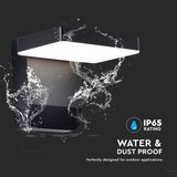  Spoljašnje zidno fleksibilno LED svetlo, 17 W, 230 V, IP65, 4000 K, crno | Eponuda.com