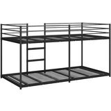  Krevet na kat bez madraca crni 90x190 cm čelik | shoptok.hr
