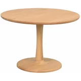 Rowico Okrogla mizica v hrastovem dekorju 60x60 cm Hobart –