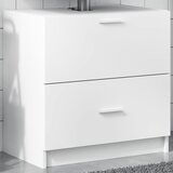  The Living Store Omarica za umivalnik bela 59x37x59 cm inženirski les - Omarica Za Umivalnik, (21486294) Cene