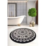 Lessentiel Maison Mandal tepih za kupatilo, 100cm, crno-siva | Eponuda.ba