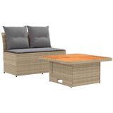  2 Kos Vrtna srednja sofa z dvigalno mizo poli ratan, (5000272267) | Shoptok.si
