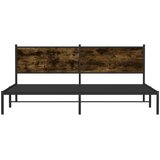  Metalni okvir kreveta bez madraca boja hrasta 200x200 cm | shoptok.hr
