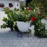 Kondela Podstavek za cvetlične lonce, kovina/črna, DEMBEL | Shoptok.si
