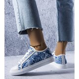 Gemre White-blue fabric sneakers Aucoin | Shoptok.si