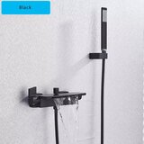 saeuwtowy Mesing stenski pipa, dvojna ročna kontrola, keramična ventilna jedra, mat črna, (5000141586) | Shoptok.si