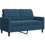  3-dijelni set sofa s jastucima plavi baršunasti | shoptok.hr