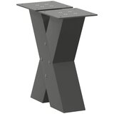  Noge za klub stolić u obliku slova X, 2 kom, antracit, 30 x (30-31) cm, čelik | shoptok.hr