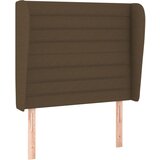 Maison Chic vzglavna omarica - nočna omarica - posteljna omarica z ušesi temno rjavo 83x23x118/128 cm blago, (21708032) Cene
