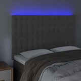  LED posteljno vzglavje temno sivo 144x5x118/128 cm žamet, (20793594) | Shoptok.si