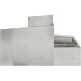  Vrtna saksija Srebrno 80 x 80 x 50 cm Nehrđajući čelik | Eponuda.com