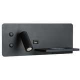  Immax 08287L-LED Zidno svetlo sa policom, USB priključkom i bežičnim punjenjem, LED/3W/230V + LED/3W | Eponuda.com