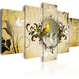  Slika - Yellow bird singing 100x50 Cijene