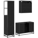  Set namještaja za kupaonicu 3 kom. Crni hrast 90 x 33 x 60 cm | shoptok.hr
