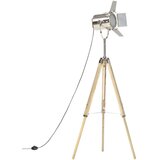 vidaXL Trinožna stoječa svetilka iz trdnega mangovega lesa 140 cm Cene
