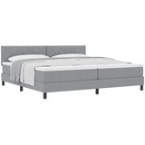  Krevet s opruga kutije Svijetlo siva 200 x 200 cm tkanina | shoptok.hr