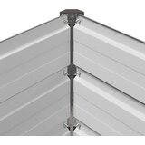  Povišeni vrtni krevet Siva 100 x 40 x 55 cm | shoptok.hr
