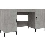  Pisalna miza betonsko siva 140x50x75 cm konstruiran les, (20640825) | Shoptok.si