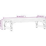  Stalak za monitor siva boja hrasta 55x23x14cm konstruirano drvo | shoptok.hr