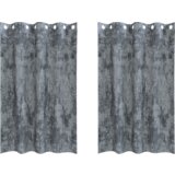  Zavjese s Očima Siva Poliester 140 x 175 cm Dekorativni umetci | shoptok.hr
