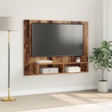 vidaXL Stenski TV kabinet Staro les 120 x 23.5 x 90 cm Konstruiran les | Shoptok.si
