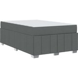 Krevetna konstrukcija Tamno siva 120 x 200 cm tkanina | shoptok.hr