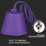  Luster na sajli 1xE27/60W/230V, ljubičaste boje | Eponuda.com
