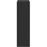 vidaXL Pregrada s knjižno omaro 3-nadstropna črna 99x29x99 cm inž. les | Shoptok.si