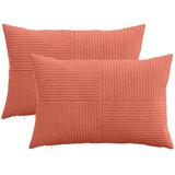  Presvlaka za jastuk 2 pcs ALMELO Crvena narančasta 50 x 80 cm | shoptok.hr